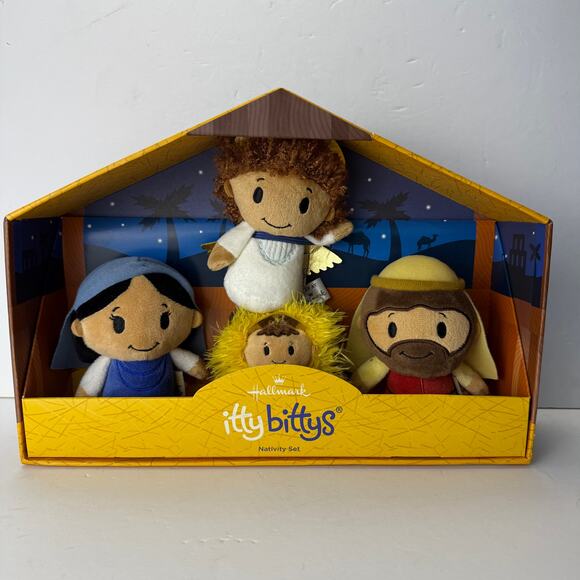 HALLMARK ITTY BITTY NATIVITY SET in box - Picture 1 of 6